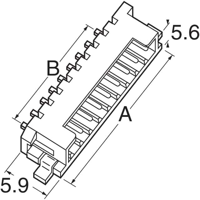 DF3DZ-5P-2H(51) Hirose Electric Co Ltd  Embases à broches mâles